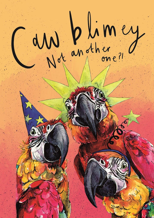 The Art File Caw Blimey Another Birthday Card
