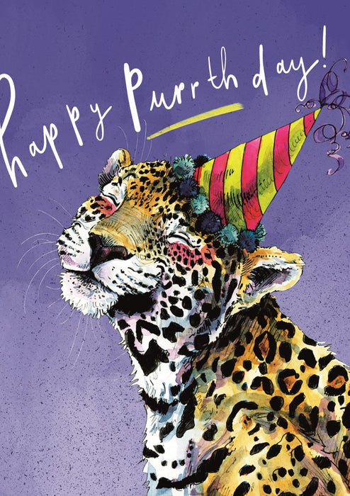 The Art File Happy Purfffday Card
