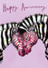 The Art File Zebras Anniversary Card

