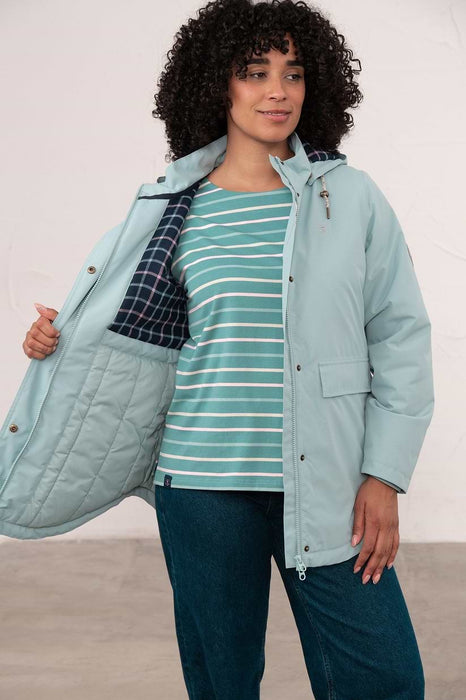 Lighthouse Tess Waterproof Coat Duck Egg