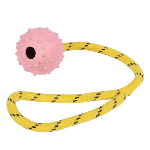 Happy Pet Studded Rope Ball 2"