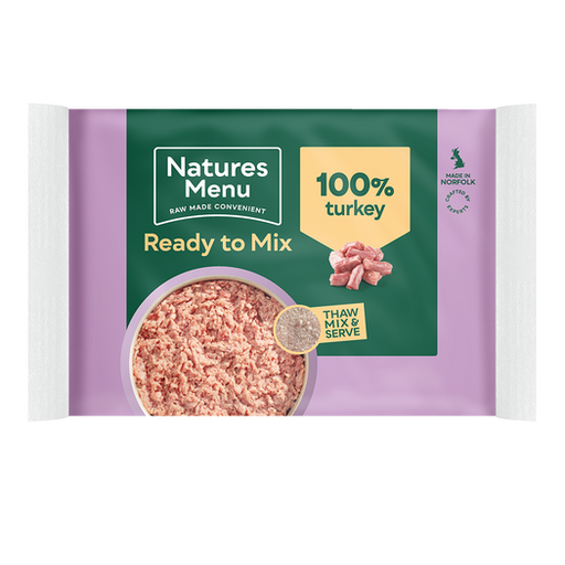Natures Menu Ready To Mix 100% Turkey Block 400g