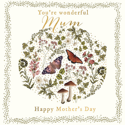 Art File You're Wonderful Mum Card