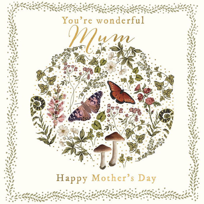 Art File You're Wonderful Mum Card