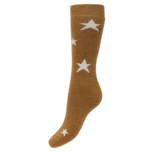 Joya Fawn Wool Blend Socks With Stars 4-7 