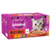 WHISKAS 1+ Adult Meaty Menu in Jelly Tins 6 x 400g