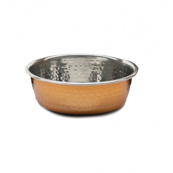 Hammered Copper Pet Bowl