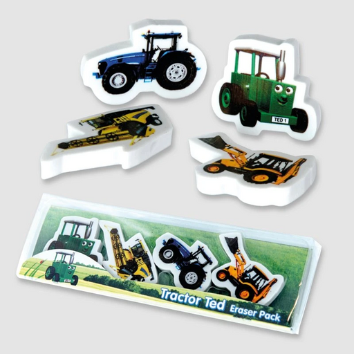 Tractor Ted Eraser Set Farm Machines