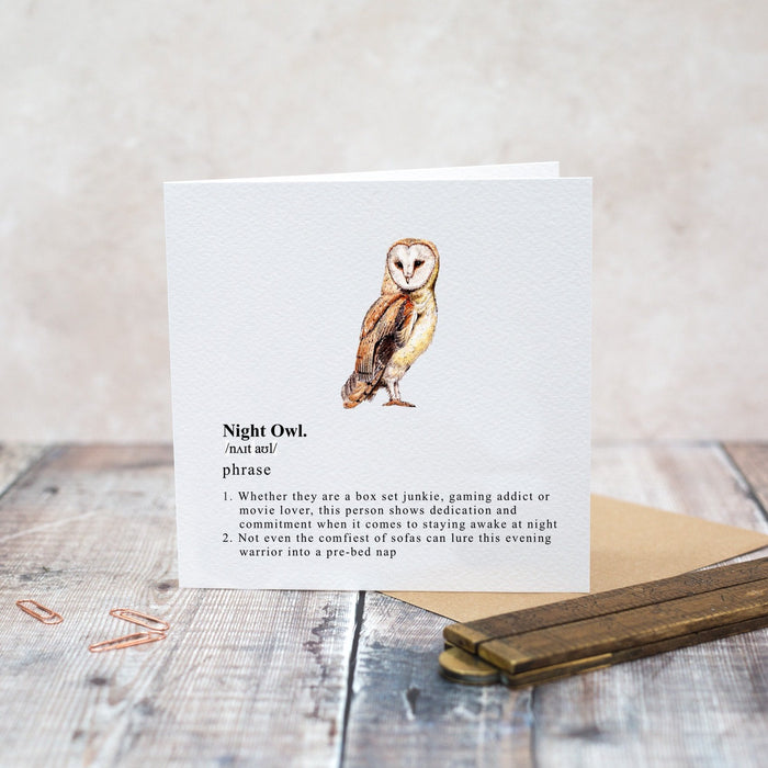 Toasted Crumpet Designs Night Owl Card