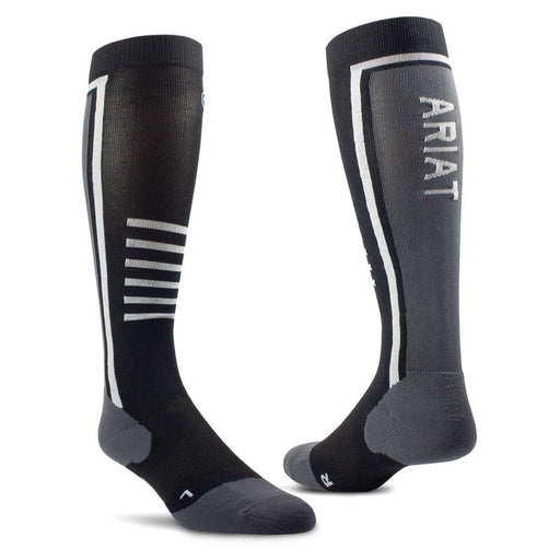 AriatTek Perf Socks Black/Sleet Slimline