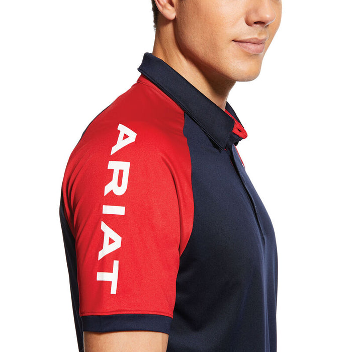 Ariat Team 3.0 Navy Polo Short Sleeve
