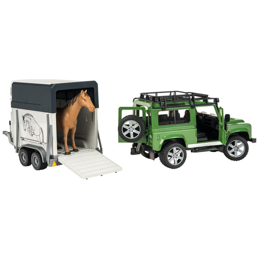 Bruder Land Rover & Horse Trailer