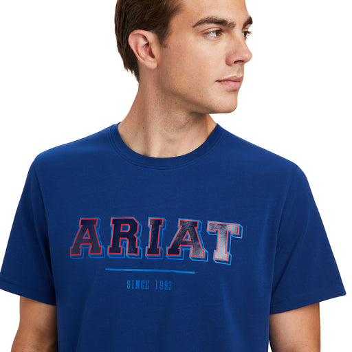 Ariat Varsity Blue Short Sleeve T-Shirt Mens