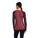 Ariat Womens Varsity Long Sleeve T-Shirt Mulberry & Pink
