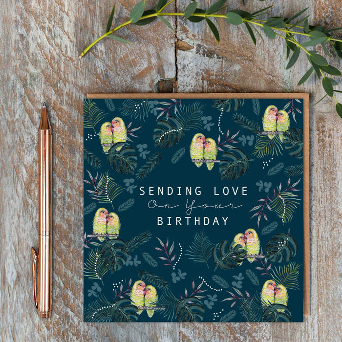 Toasted Crumpet Birthday Lovebird Card