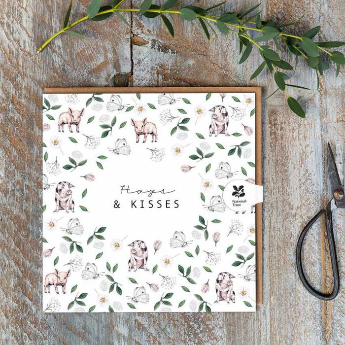 Toasted Crumpet Hogs & Kisses Card