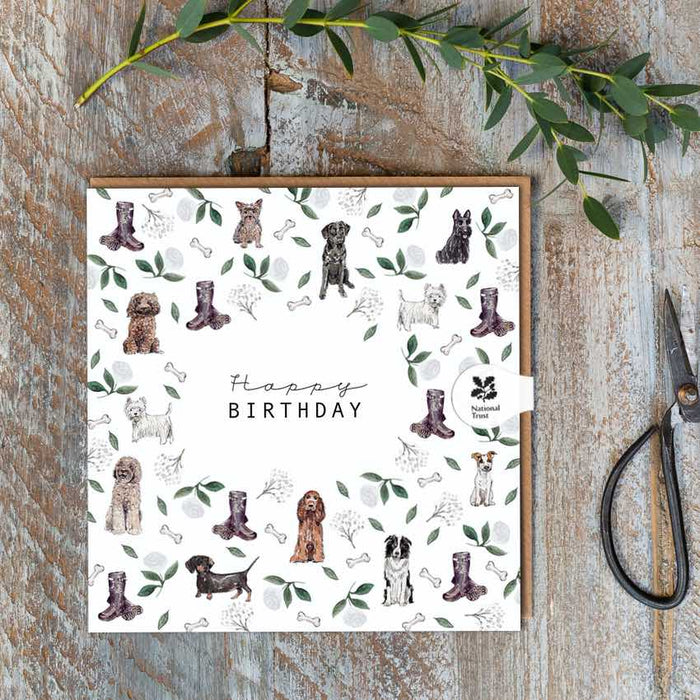 Toasted Crumpet Dogs Birthday Card