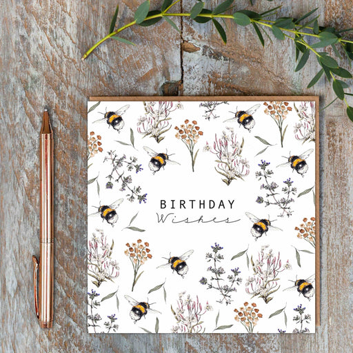 Toasted Crumpet Birthday Bee Wishes Card