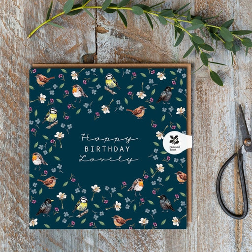 Toasted Crumpet Happy Birthday Garden Birds Card