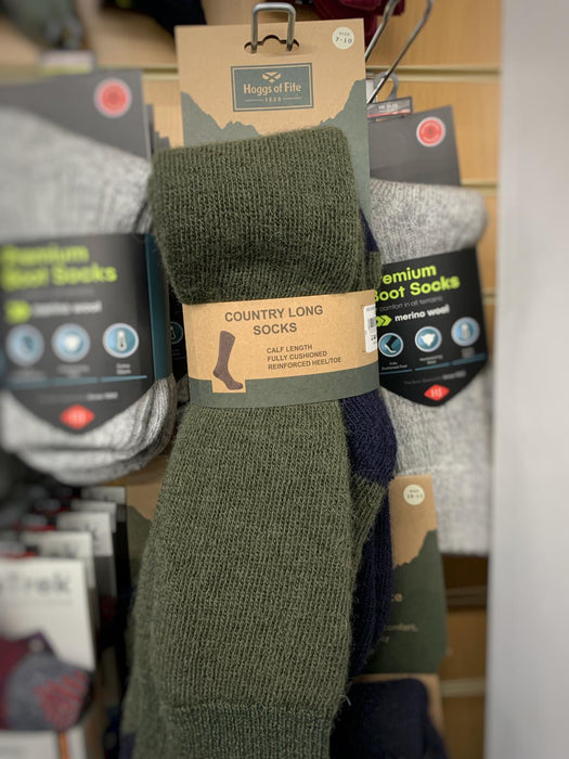Hoggs Country Long Sock Green/Navy