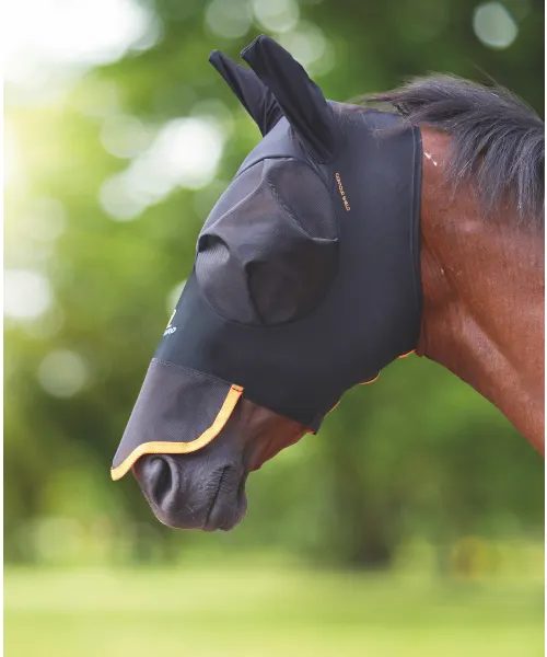 FlyGuard Pro Stretch Fly Mask with Nose