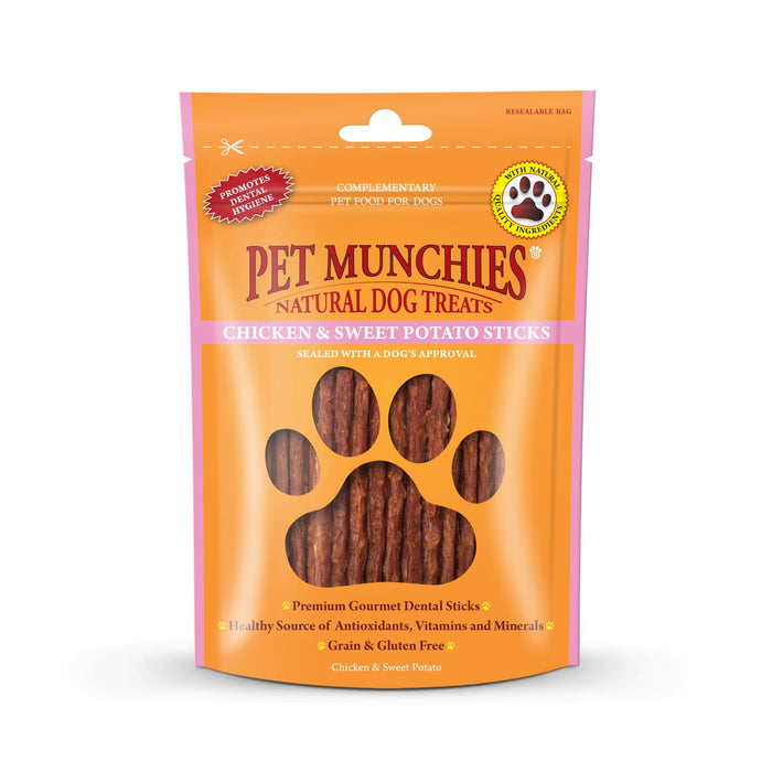 Pet Munchies Chicken & Sweet Potato Stick 90g Dog Treats