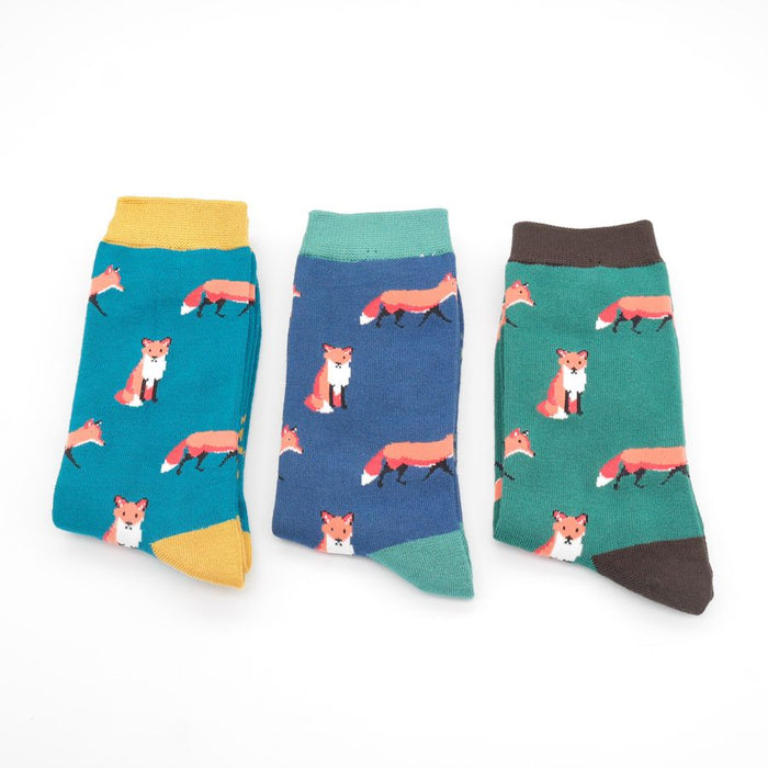 Mr Heron Foxes Socks 3 Pack