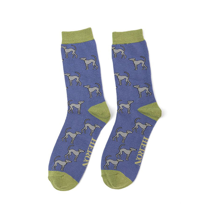 Mr Heron Greyhounds Denim Socks