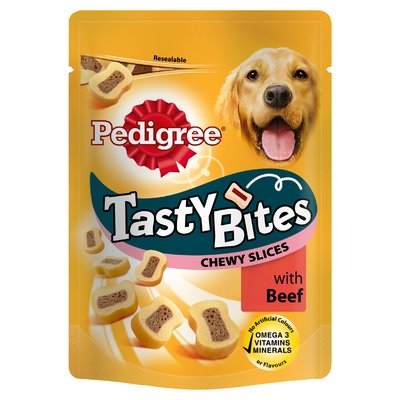Pedigree Tasty Bites Dog Chewy Slices 155g