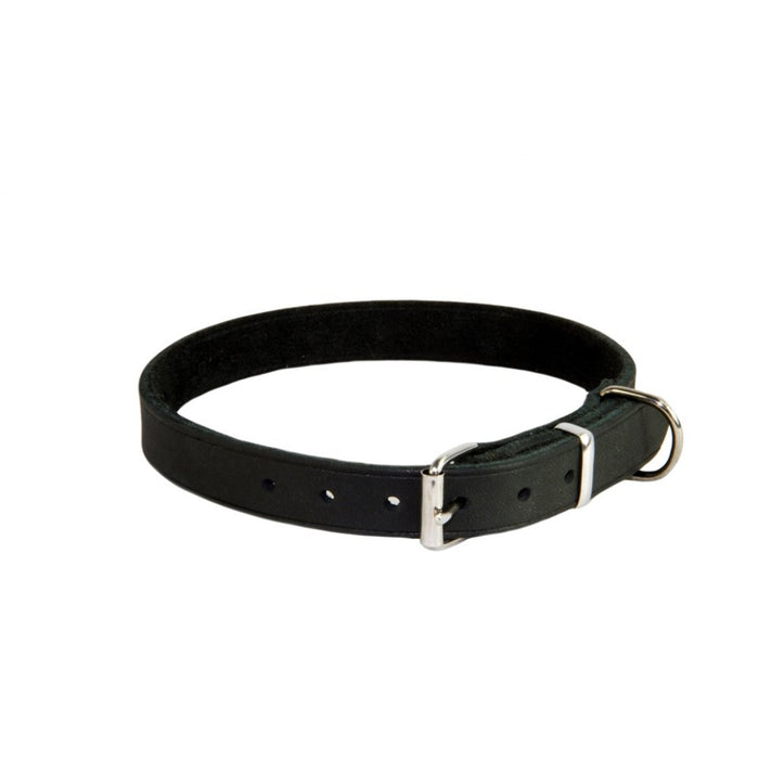 Earthbound Soft Leather Dog Collar Black