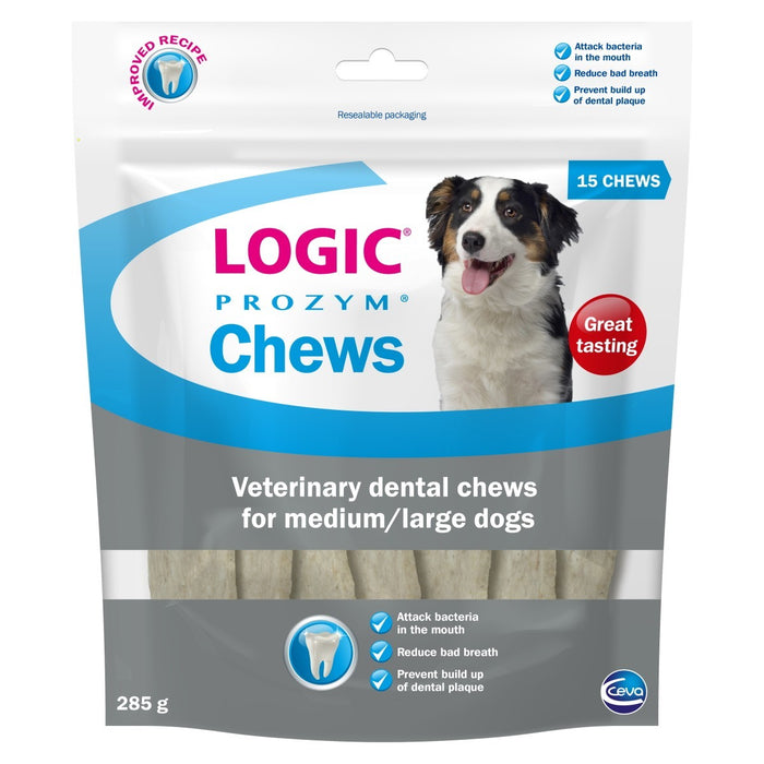 Logic Prozym Chews Large 285g Dog Treats