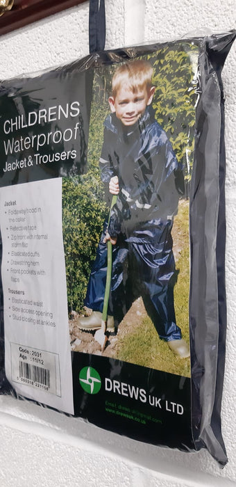 Waterproof Trousers & Jacket Navy