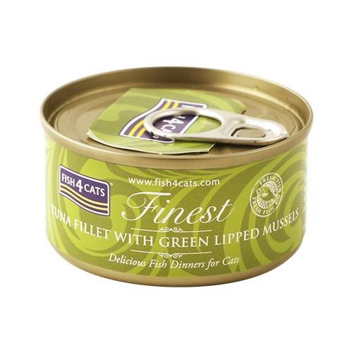 Fish4cats Tuna Fillet With Green Lipped Mussel 70g
