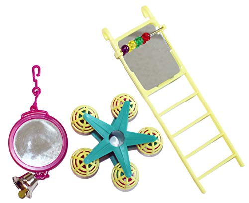 Bird Toy MixPack Mirror/Ladder/Carousel