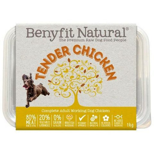 Benyfit Tender Chicken Complete Adult Raw Working Dog Food 1kg