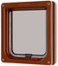 New Lockable Cat Flap Brown