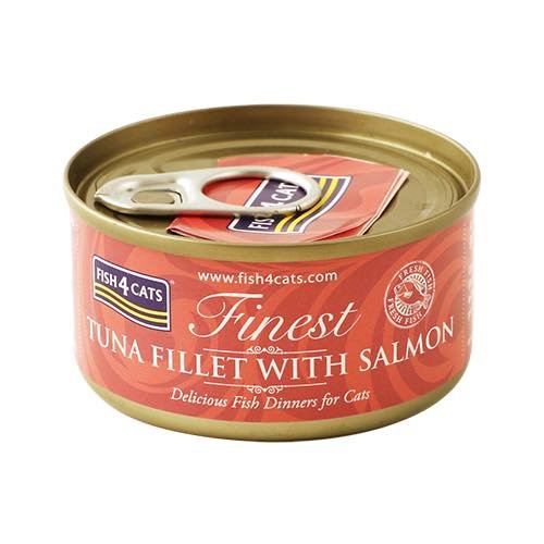 Fish4cats Tuna Fillet With Salmon 70g