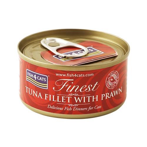 Fish4cats Tuna Fillet With Prawn 70g
