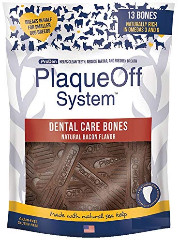 PlaqueOff Bacon Dental Care Bones 482g