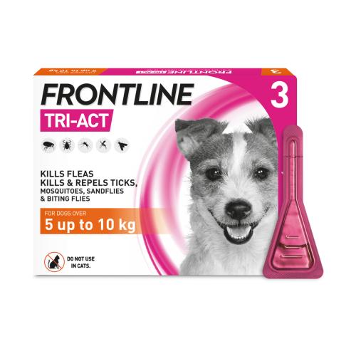 Frontline Tri-Act Dog 5-10kg 3pip PML