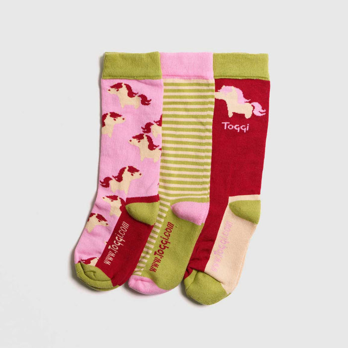 Toggi Childs Pony Socks 10-3 3pk