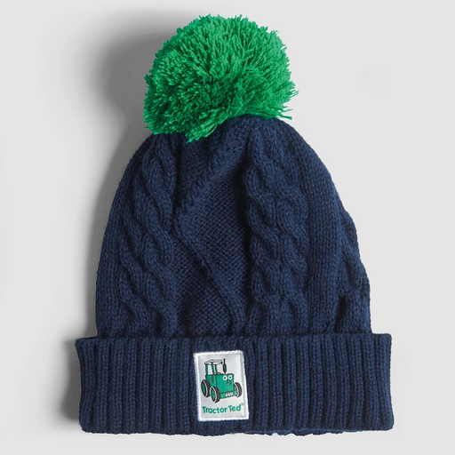 Tractor Ted Bobble Hat Navy One Size