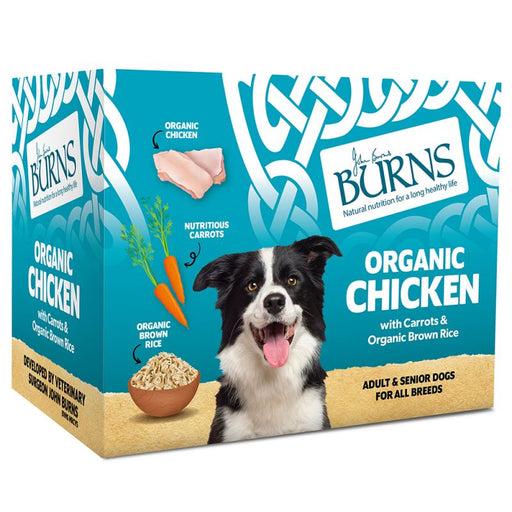 Burns Adult Dog Organic Chicken Trays 12x150g