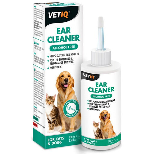 M&C VetIQ Ear Cleaner For Cats & Dogs 100ml 