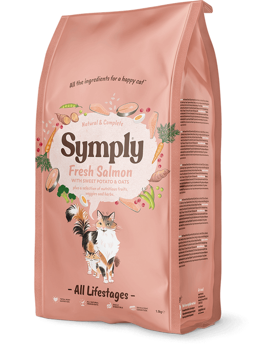 Symply Adult Cat Salmon For all Life Stages Dry Cat Food