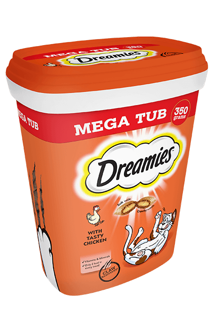 Dreamies Chicken Cat Treat Tub 350g