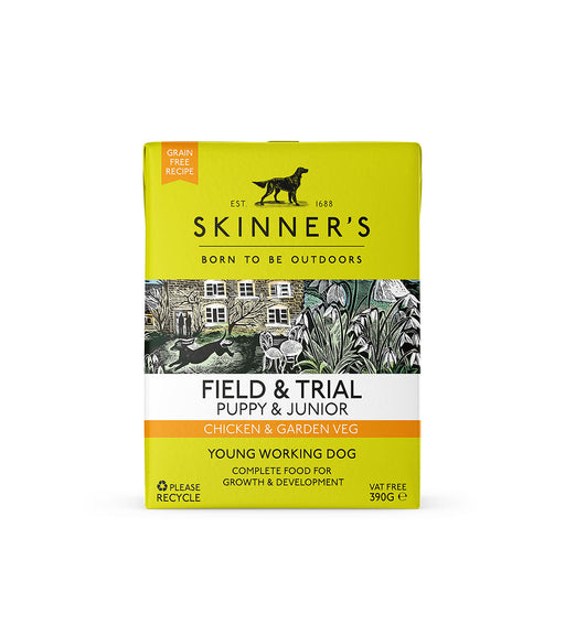 Skinners Field & Trial Puppy & Junior Chicken & Veg 18x390g Cartons