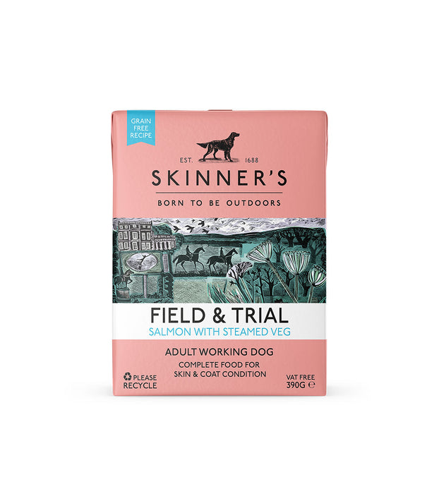 Skinners Field & Trial Adult Salmon & Veg 18x390g Carton