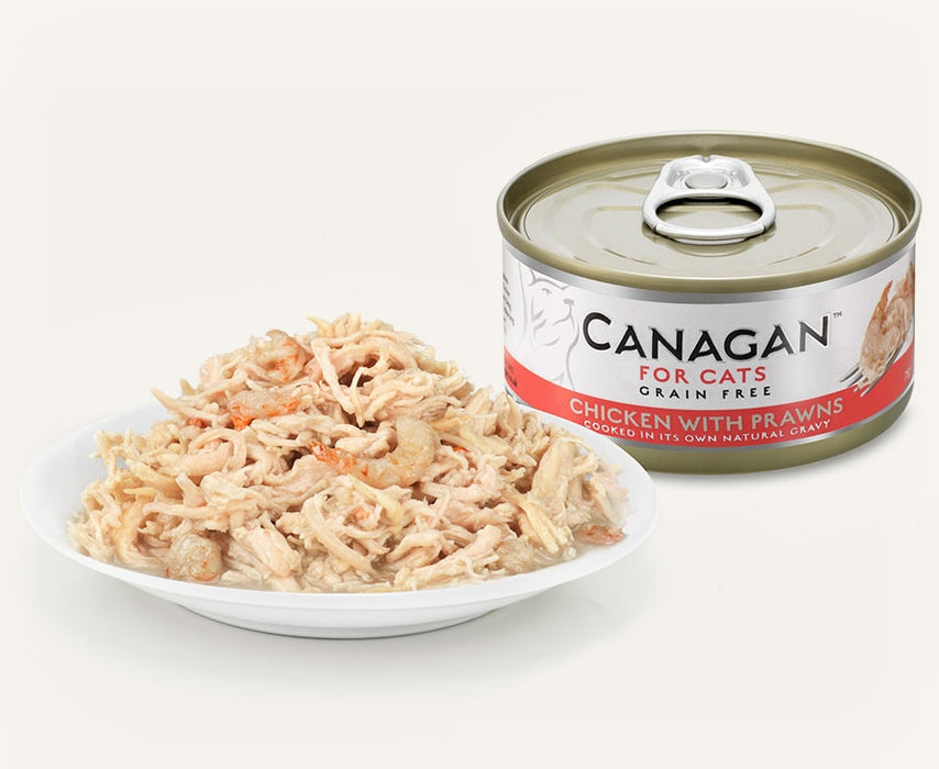 Canagan Cat Food Chicken & Prawn 12x75g Can