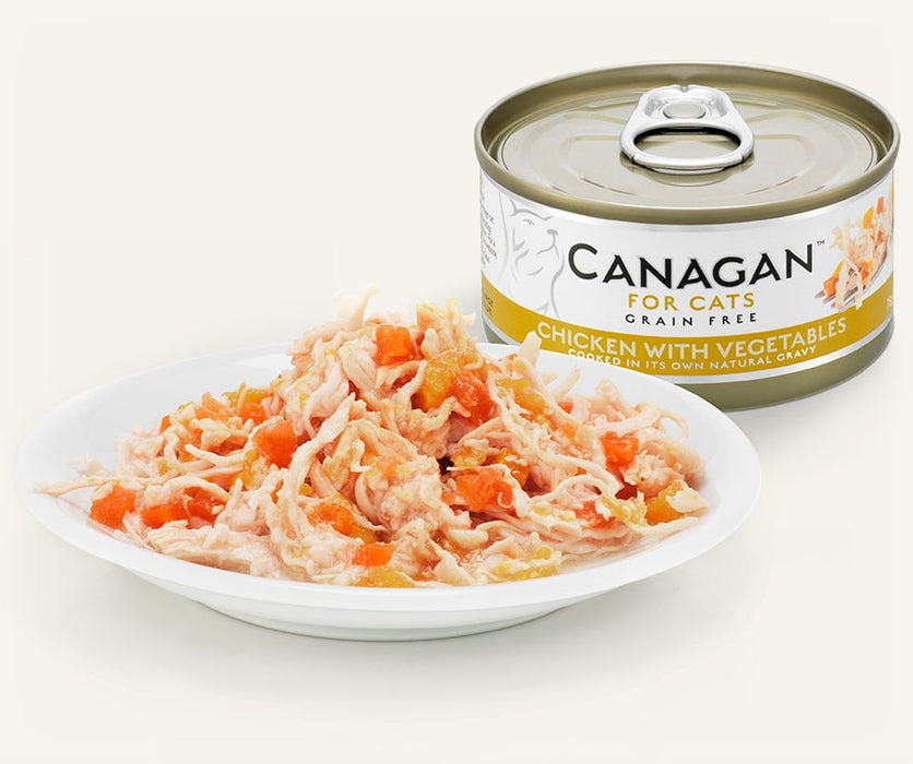 Canagan Cat Food Chicken & Veg 12x75g